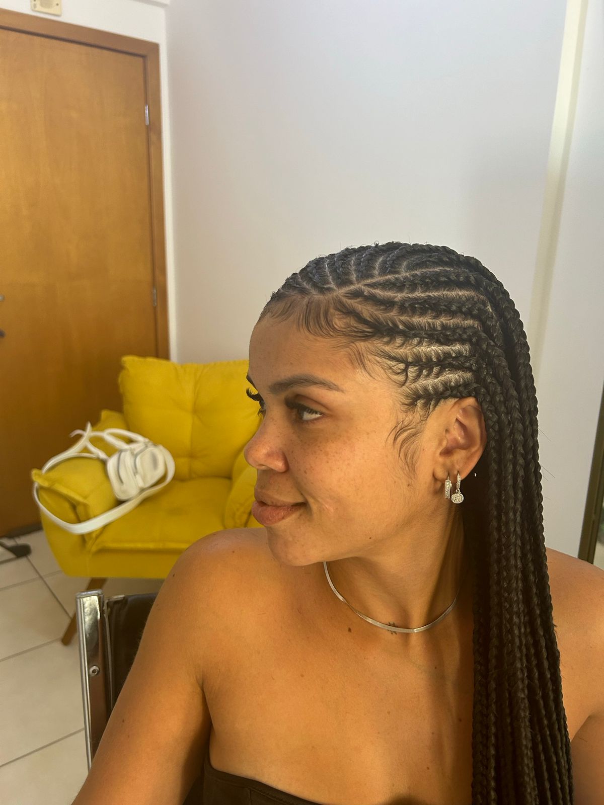 Trança afro feita pela Ssol Hair Espaço Afro