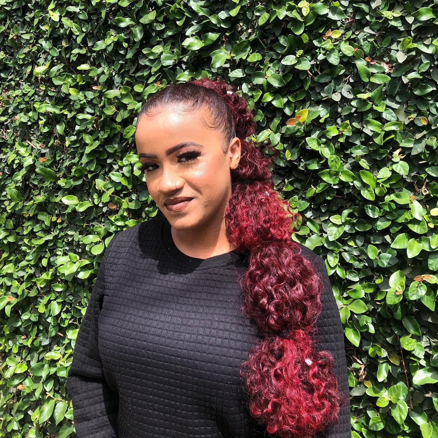 Penteado com tranças afro