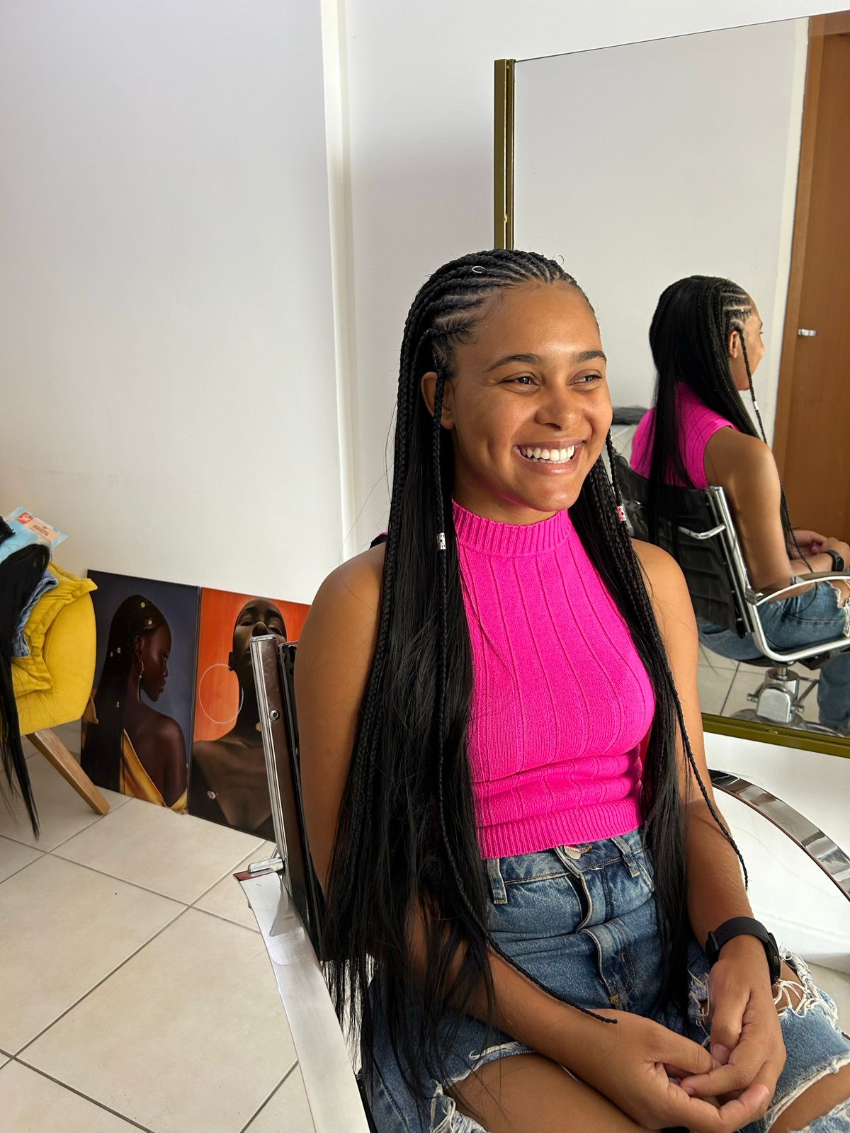 Tranças feitas na Ssol Hair Espaço Afro